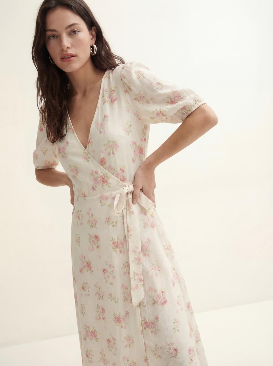 VMBELLA Midi Dress - Birch - VERO MODA & VILA Bergvik